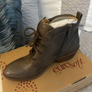 Dark Grey Booties, size 8.